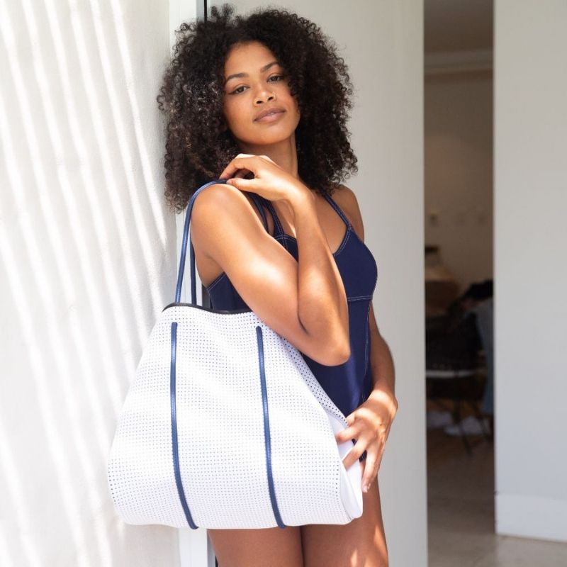 SS19 Viva La Vacay Collection Lookbook - Cyndi Neoprene Tote Bag -Chuchka