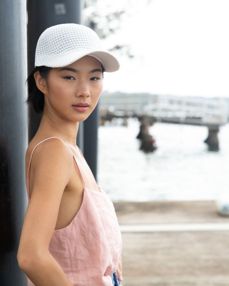 SS19 Viva La Vacay Collection Lookbook - Summa Ladies Cap in White -Chuchka