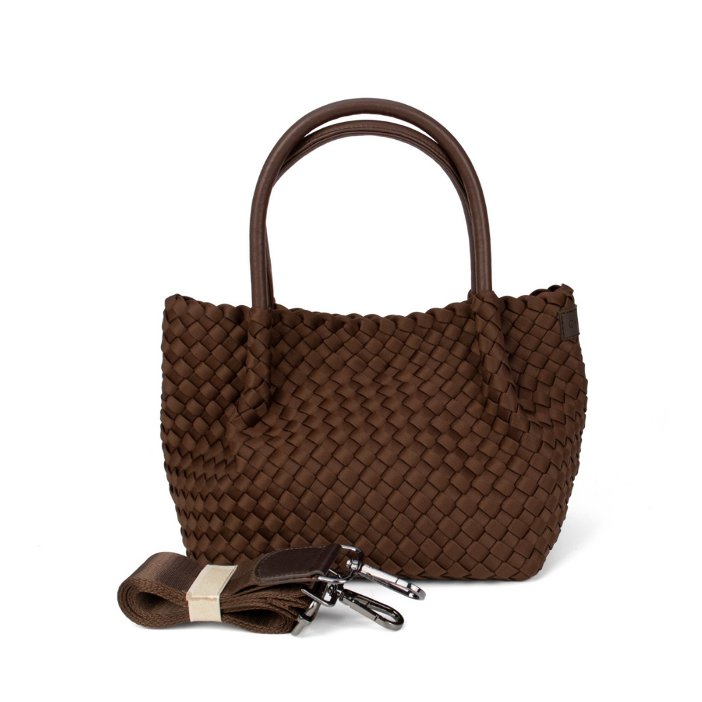 Woven Neoprene Mini Winona Tote Choc - Chuchka