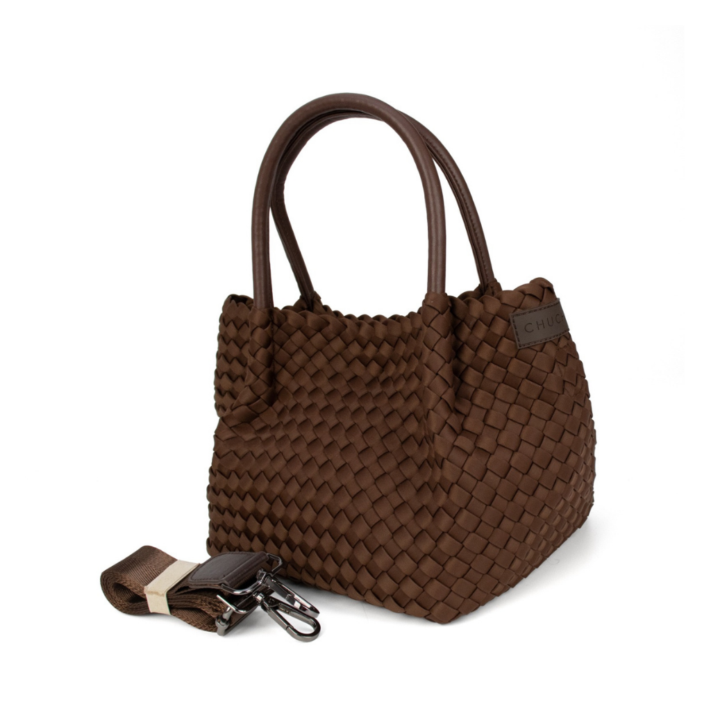 Woven Neoprene Mini Winona Tote Choc - Chuchka