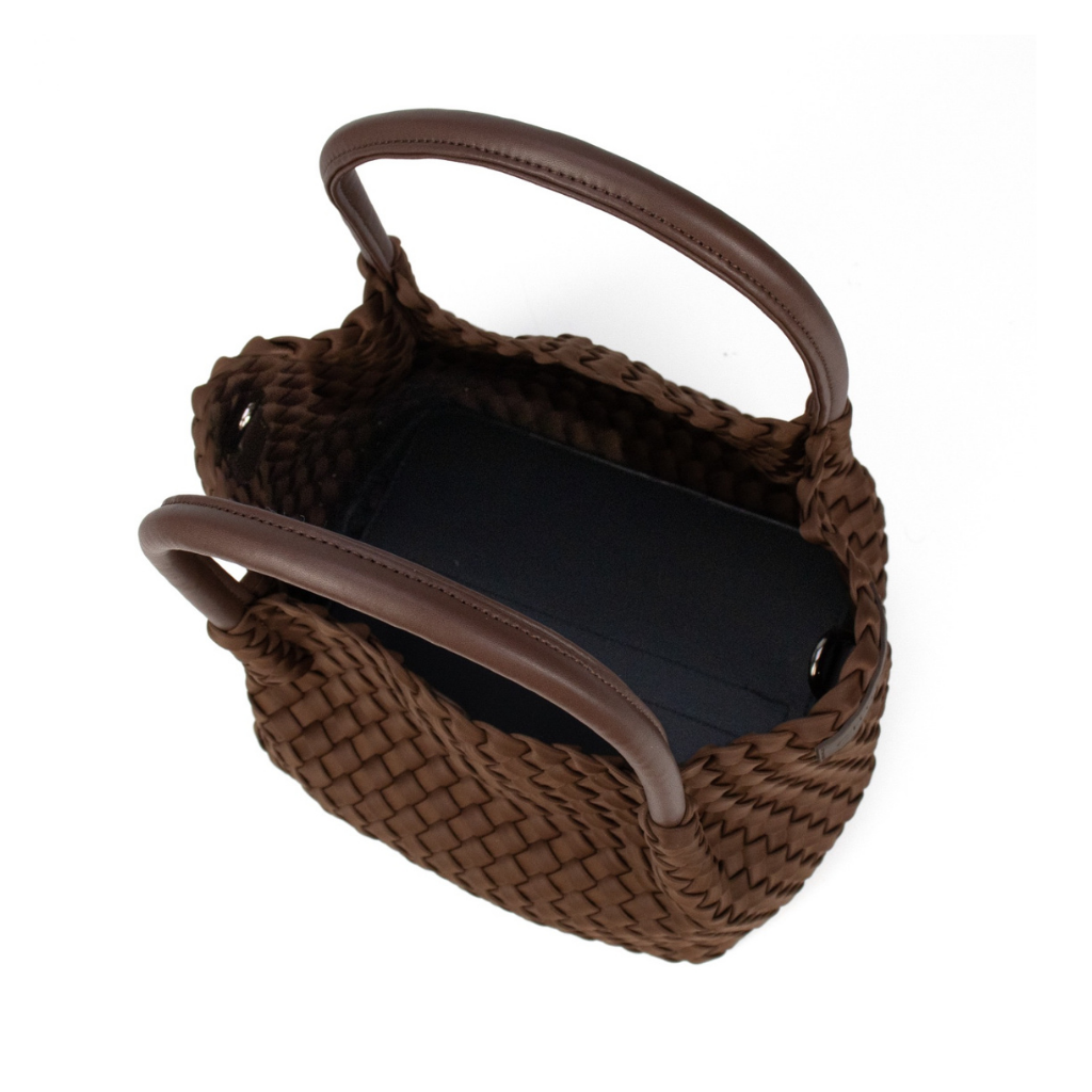 Woven Neoprene Mini Winona Tote Choc - Chuchka