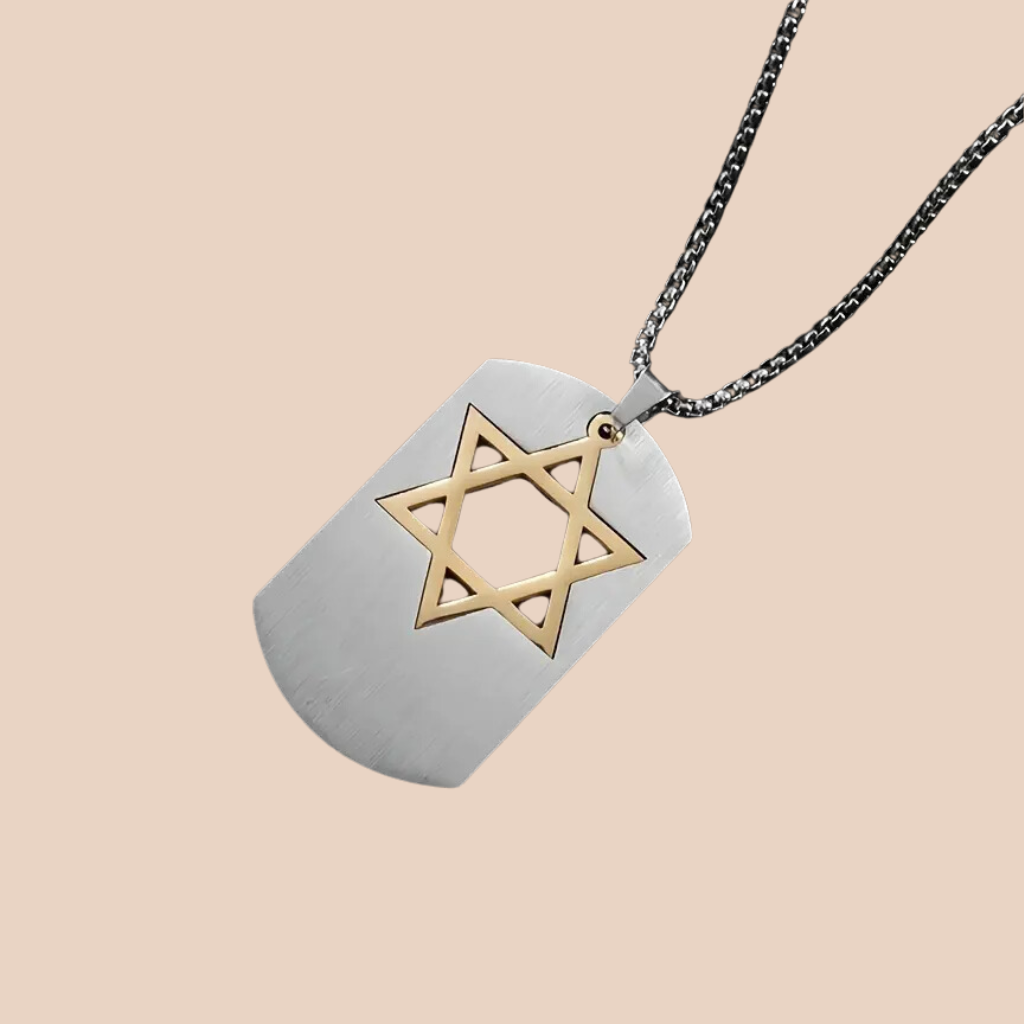 Star of david dog tag clearance