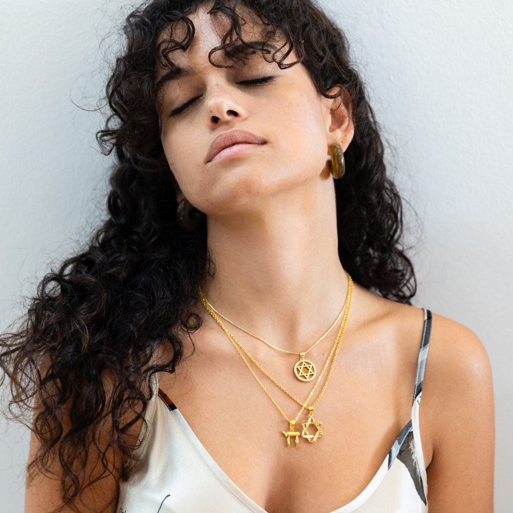 Liat Magen David Necklace Brown