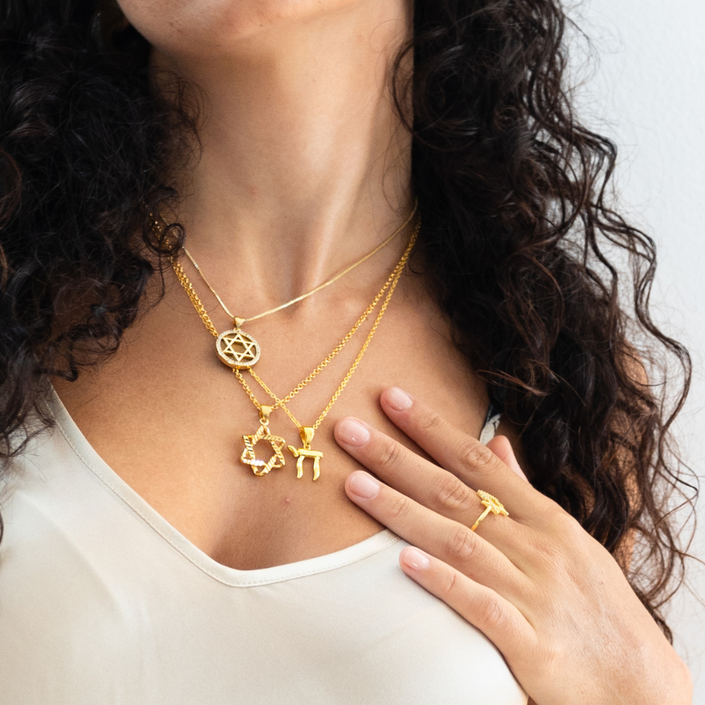 Liat Magen David Necklace Brown