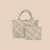 Woven Neoprene Large Tote - Beige/Nude