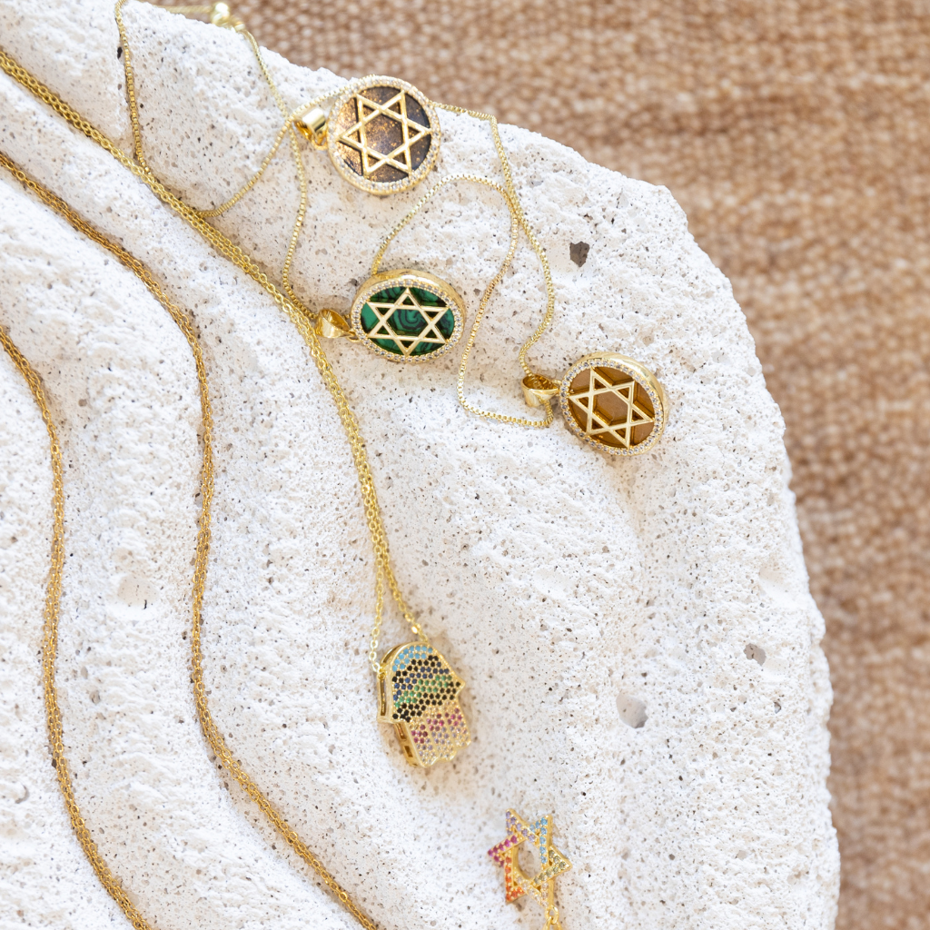 Liat Magen David Necklace Green