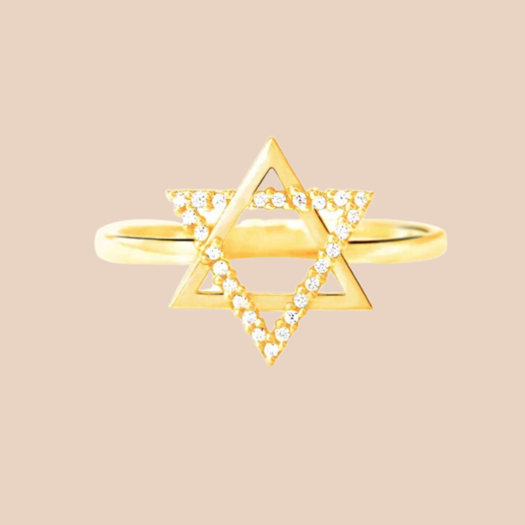Ella Gold Magen David Ring