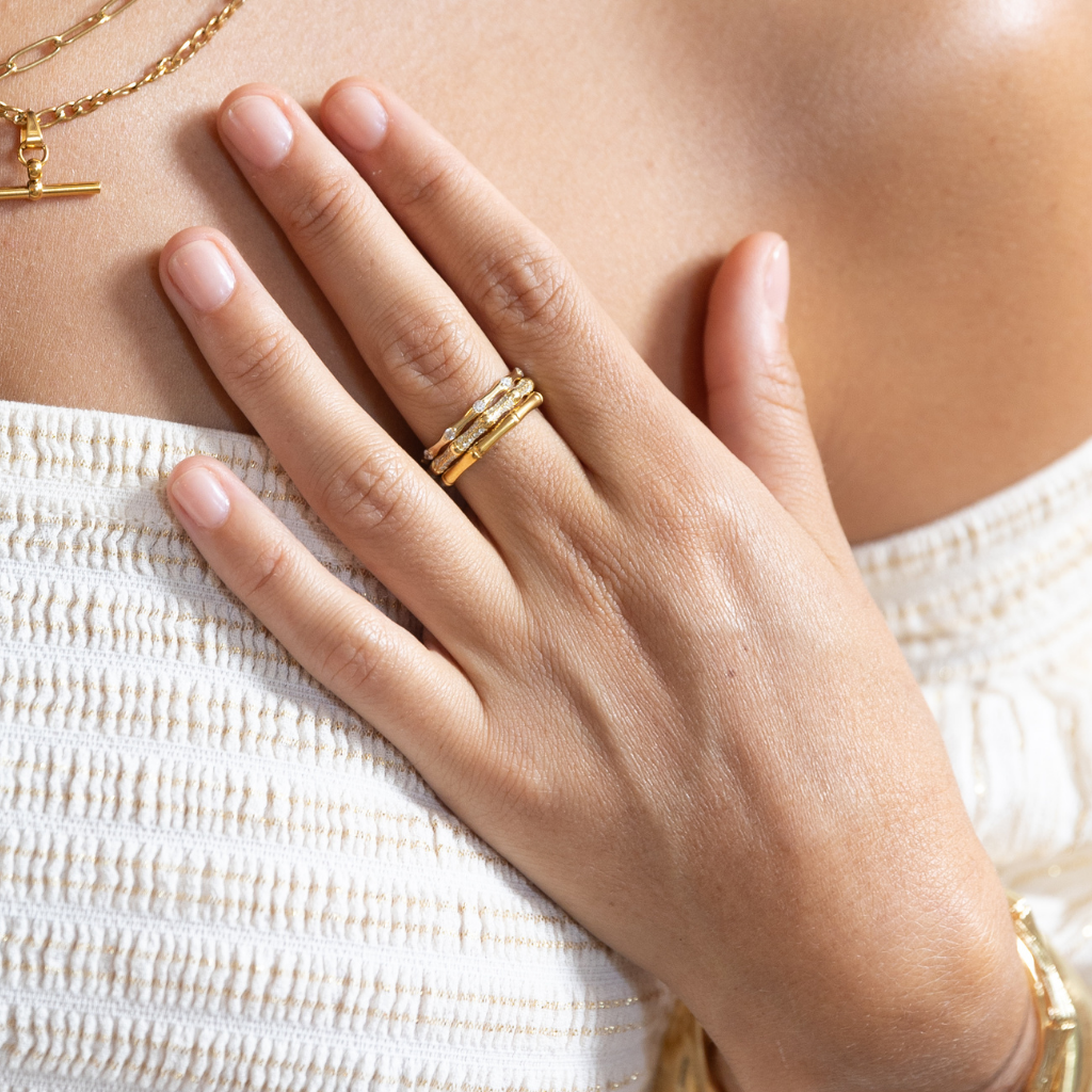 Bamboo wedding ring store