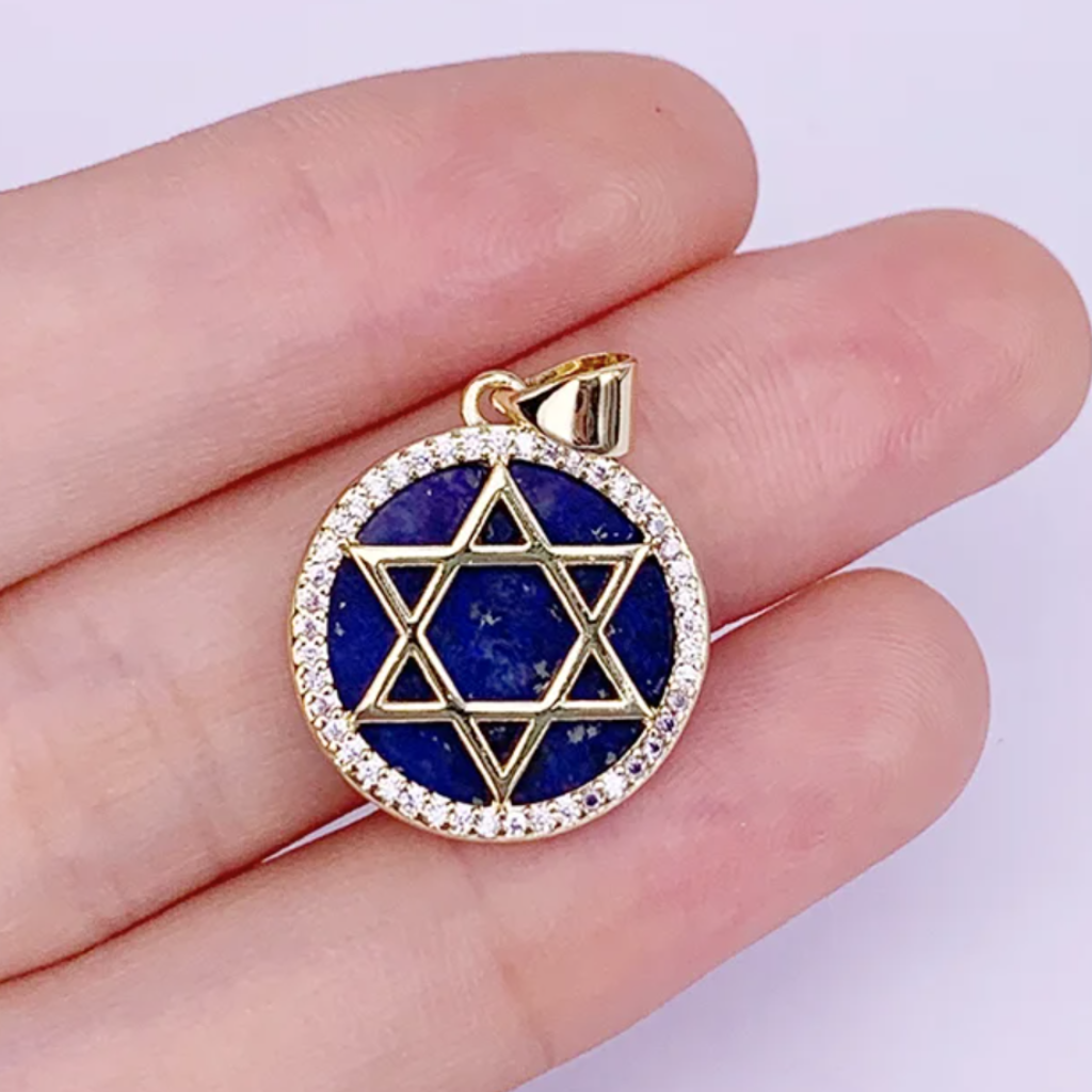 Diamond Star of David Necklace - Magen David Pendant