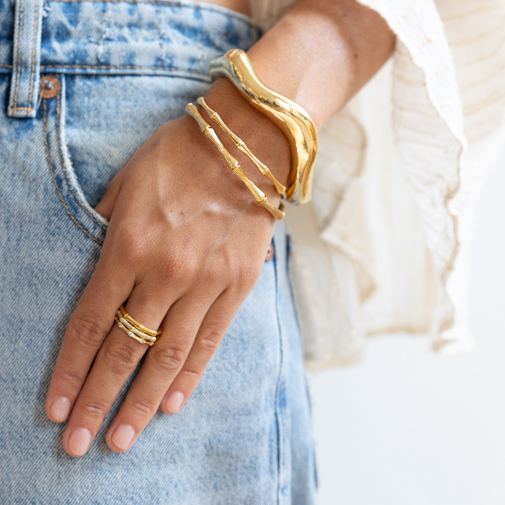 Bamboo Blingi Ring