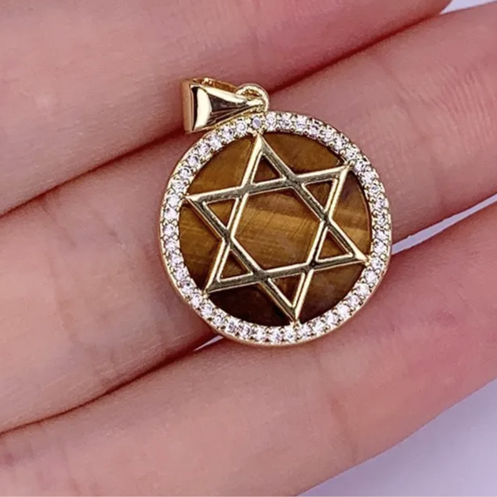 Liat Magen David Necklace Brown
