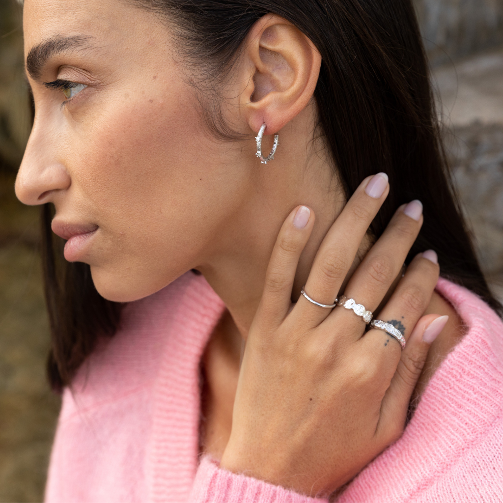 Crush O Link Ring Silver