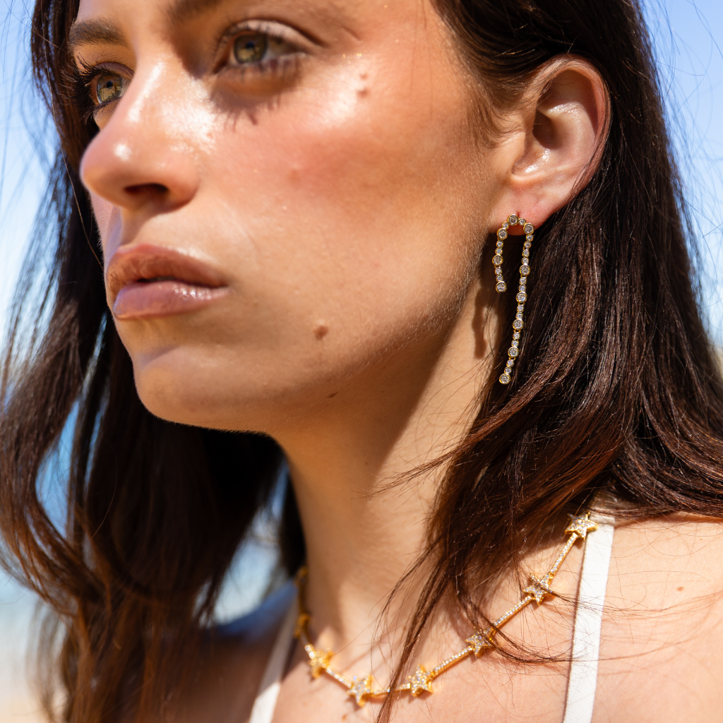 Venus Drip Stud - Gold