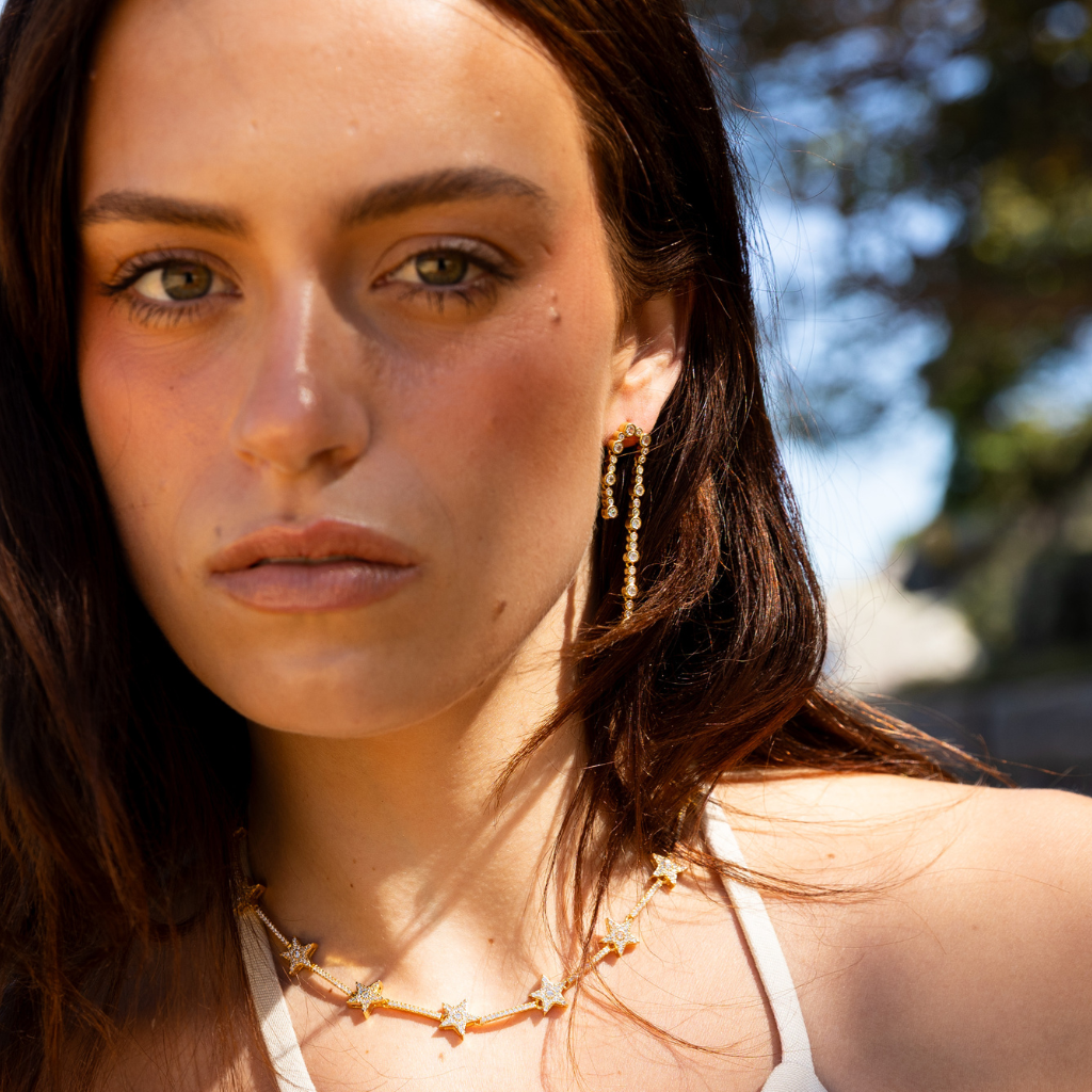 Venus Drip Stud - Gold