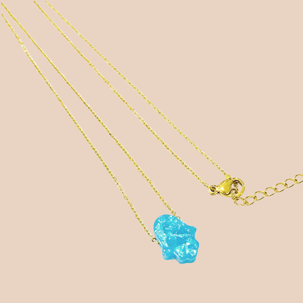 Maya Necklace - Light Blue - Chuchka