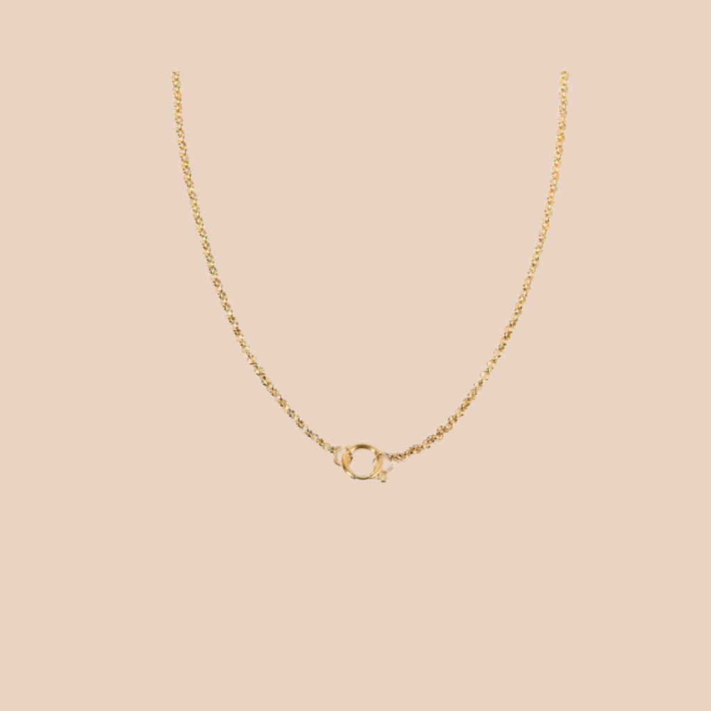 Custom Vintage Initial Pendant Necklace