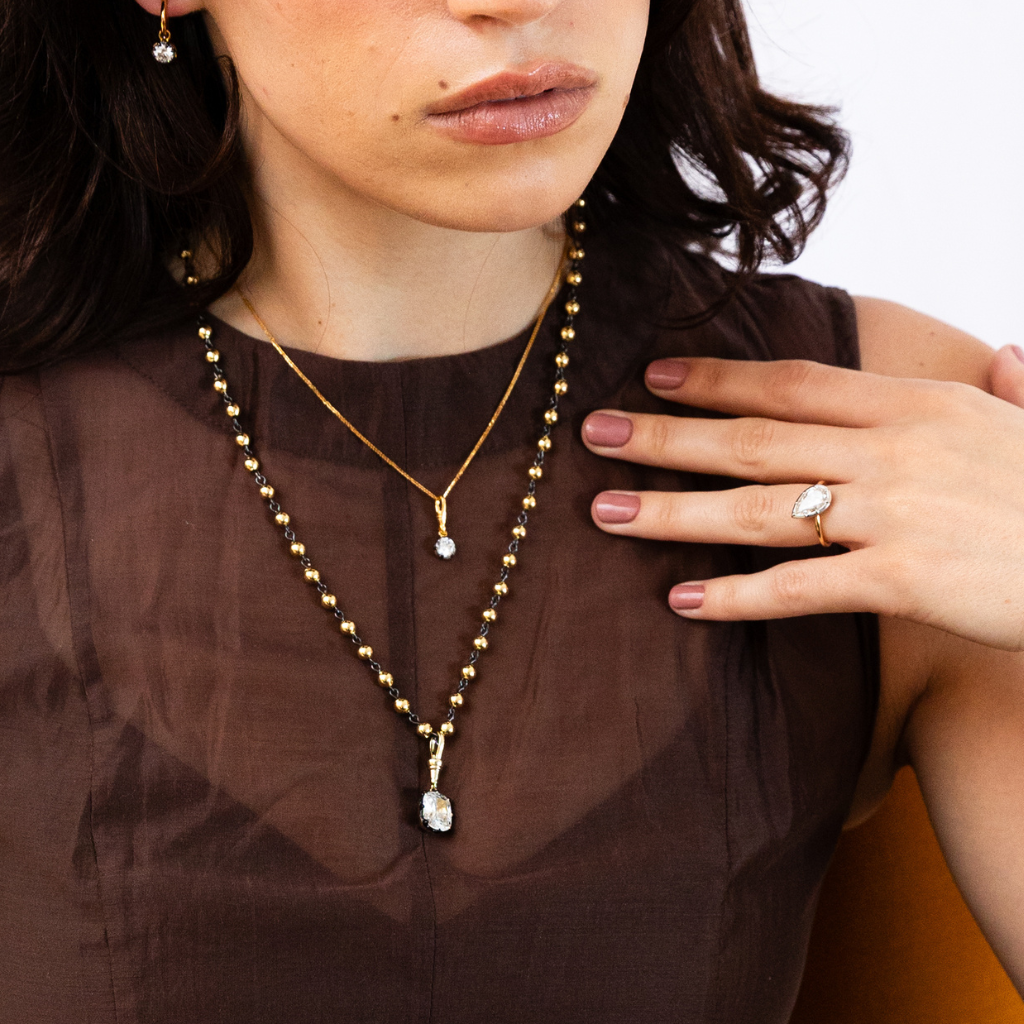 Cushion Cut Necklace