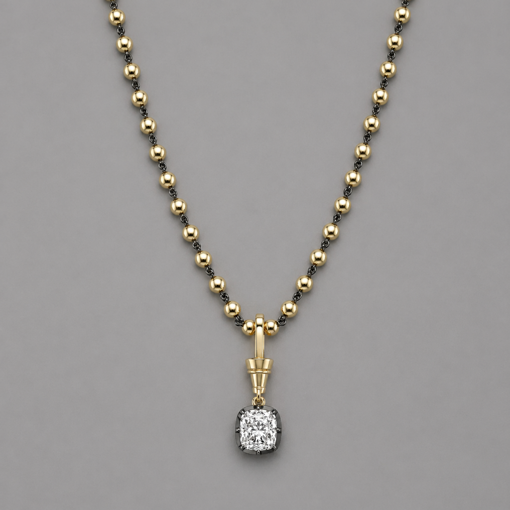 Cushion Cut Necklace