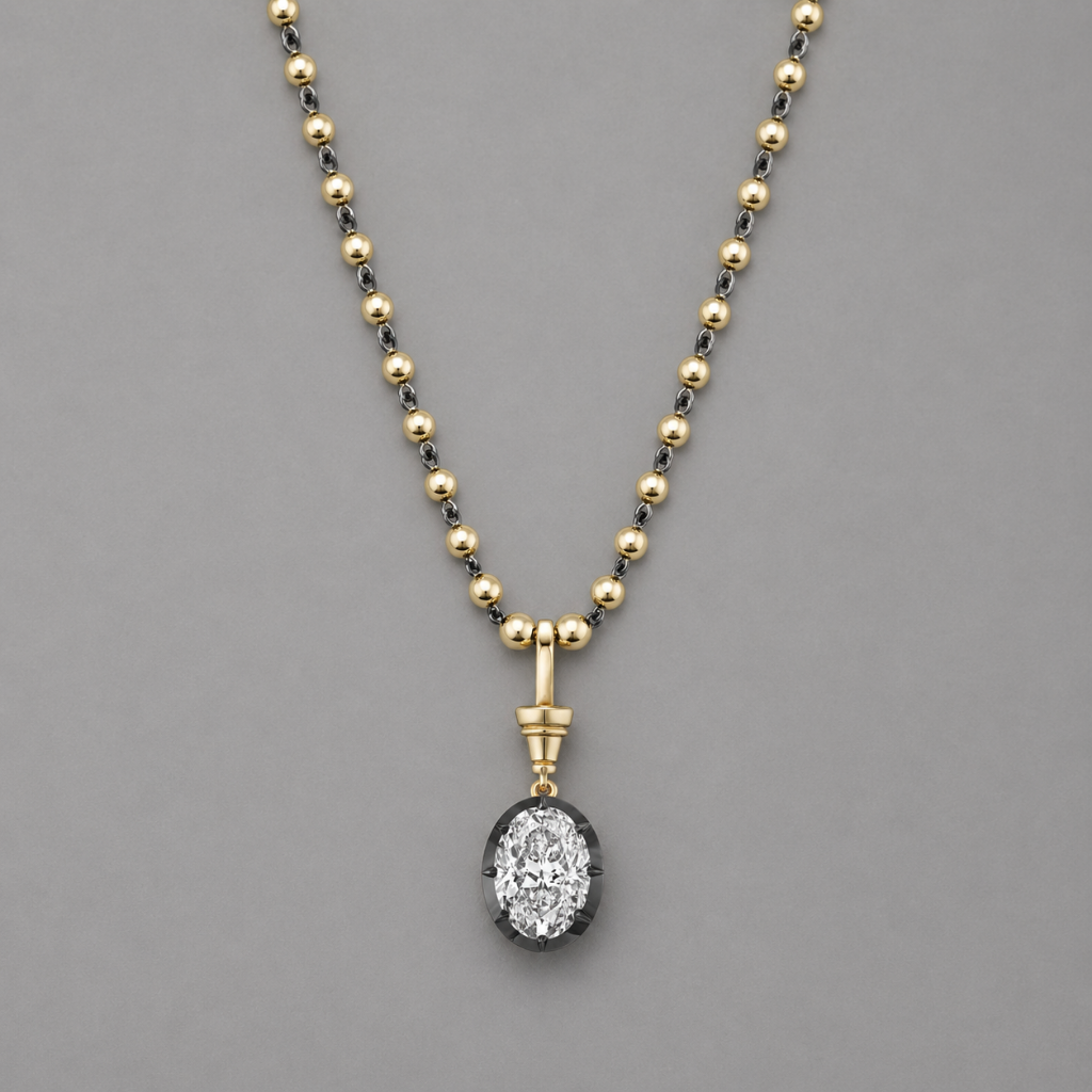 Oval Cut Necklace