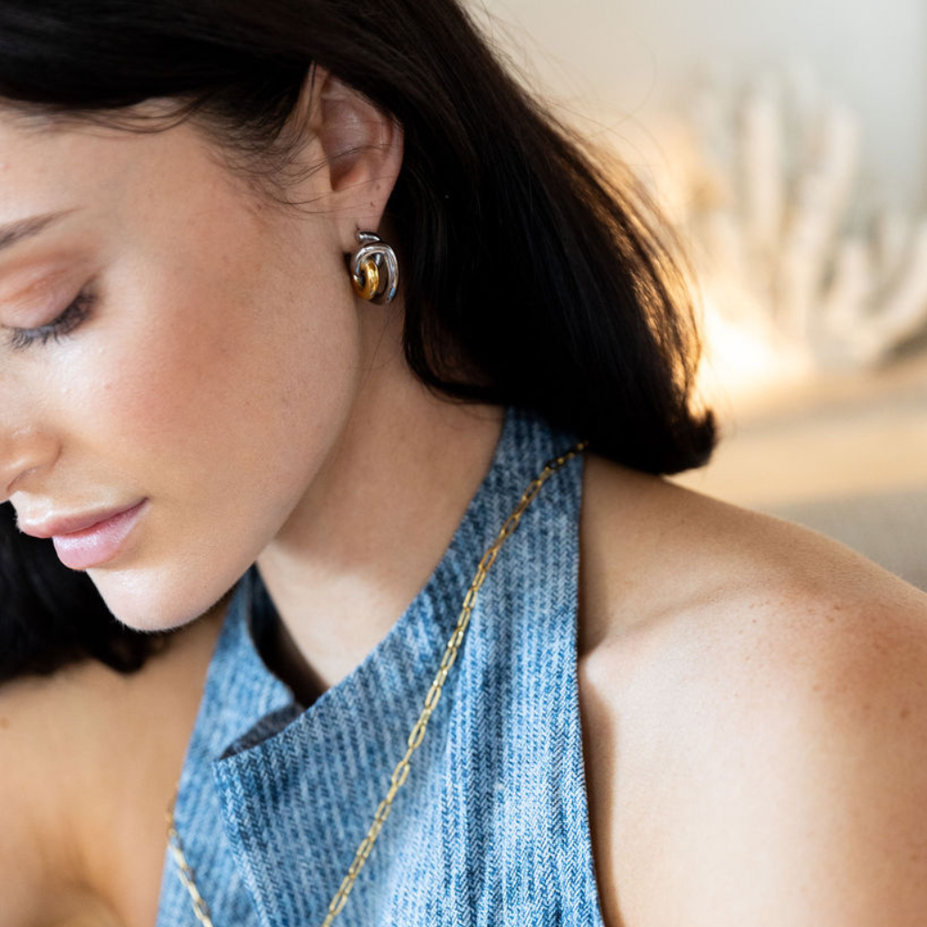 Livvy Earrings Mixed Metal