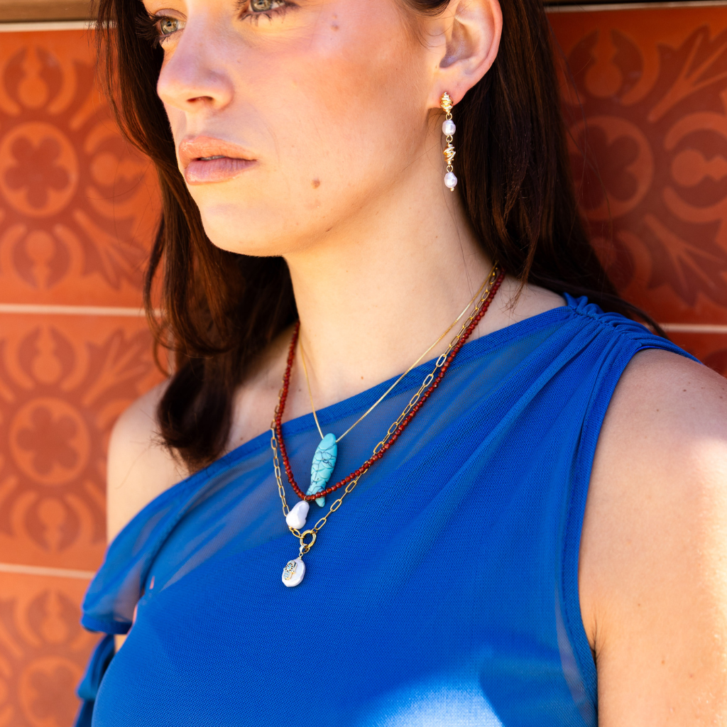 Custom Hamsa Charm Necklace