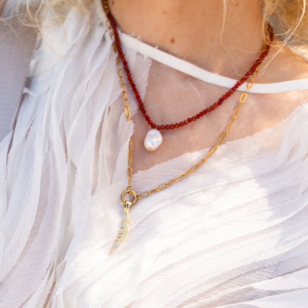 Custom Hamsa Charm Necklace