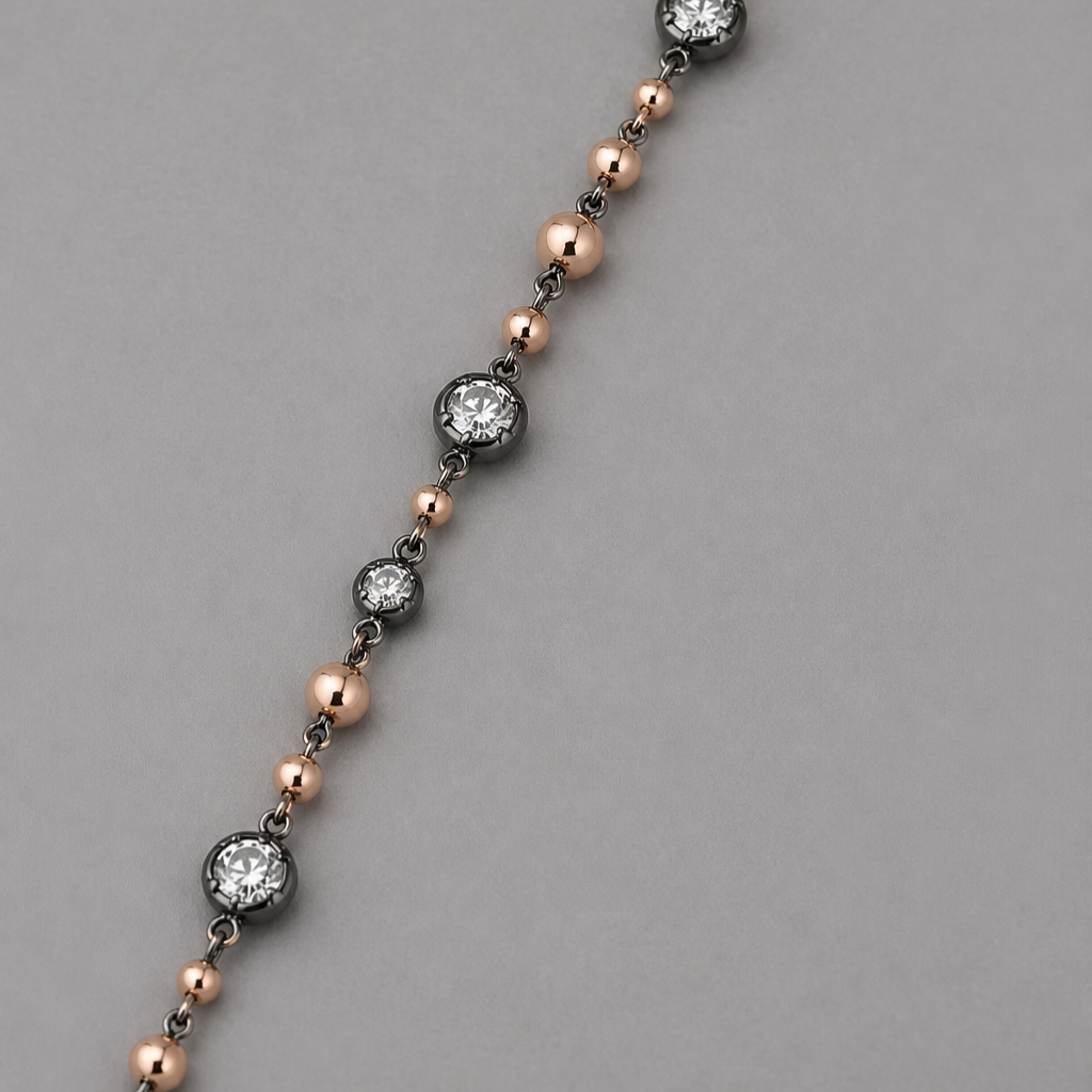 Multi Stone Round Cut Necklace