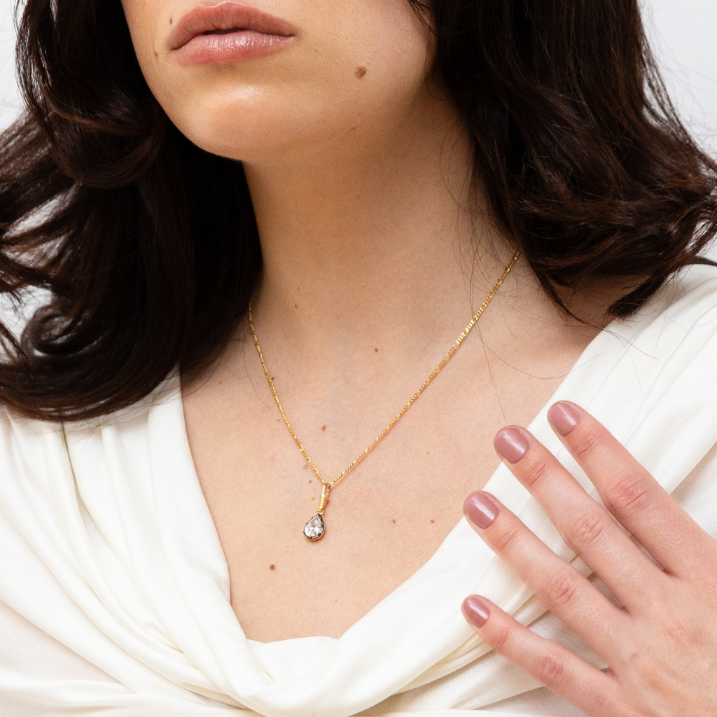 Pear Charm and Swivel Clasp