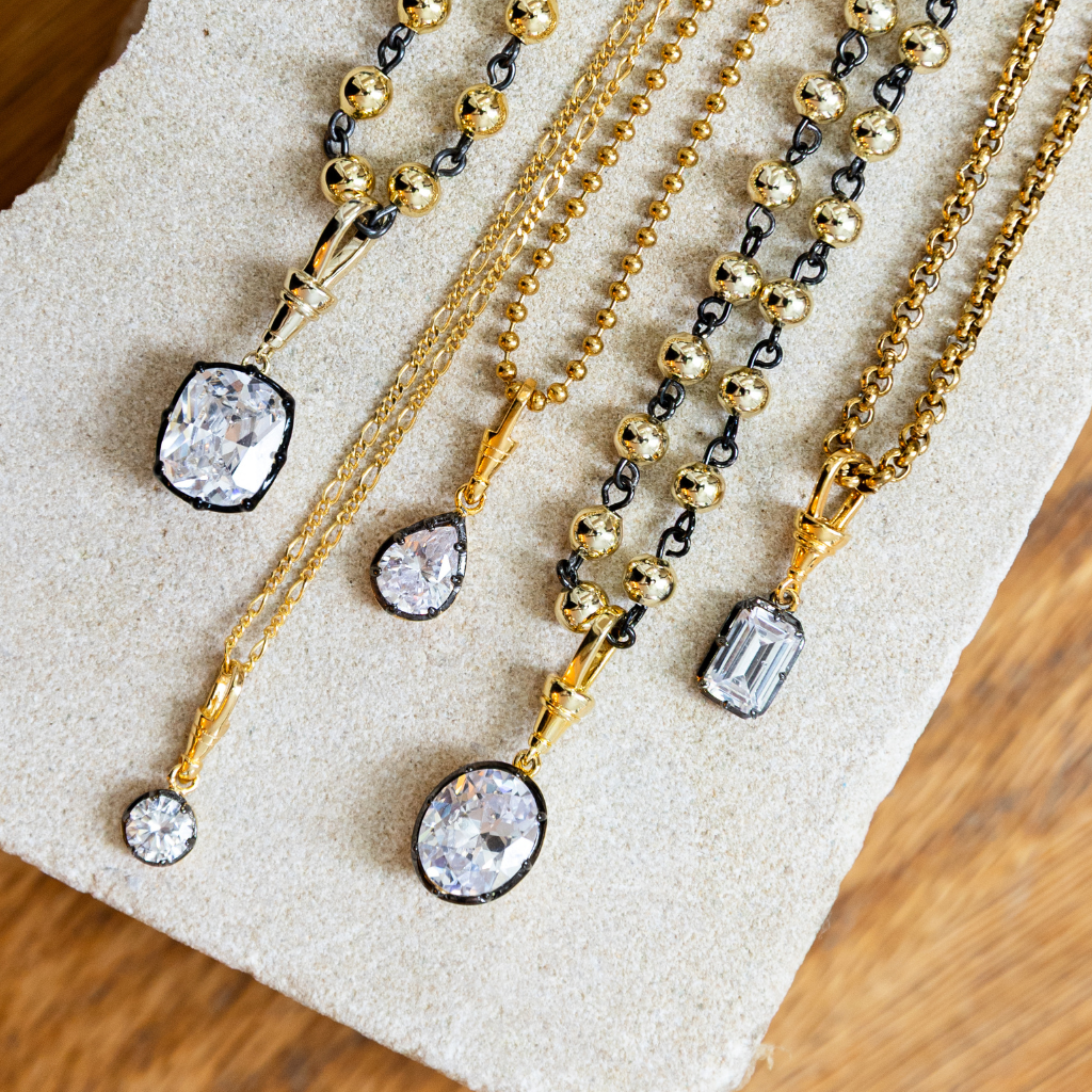 Pear Charm and Swivel Clasp