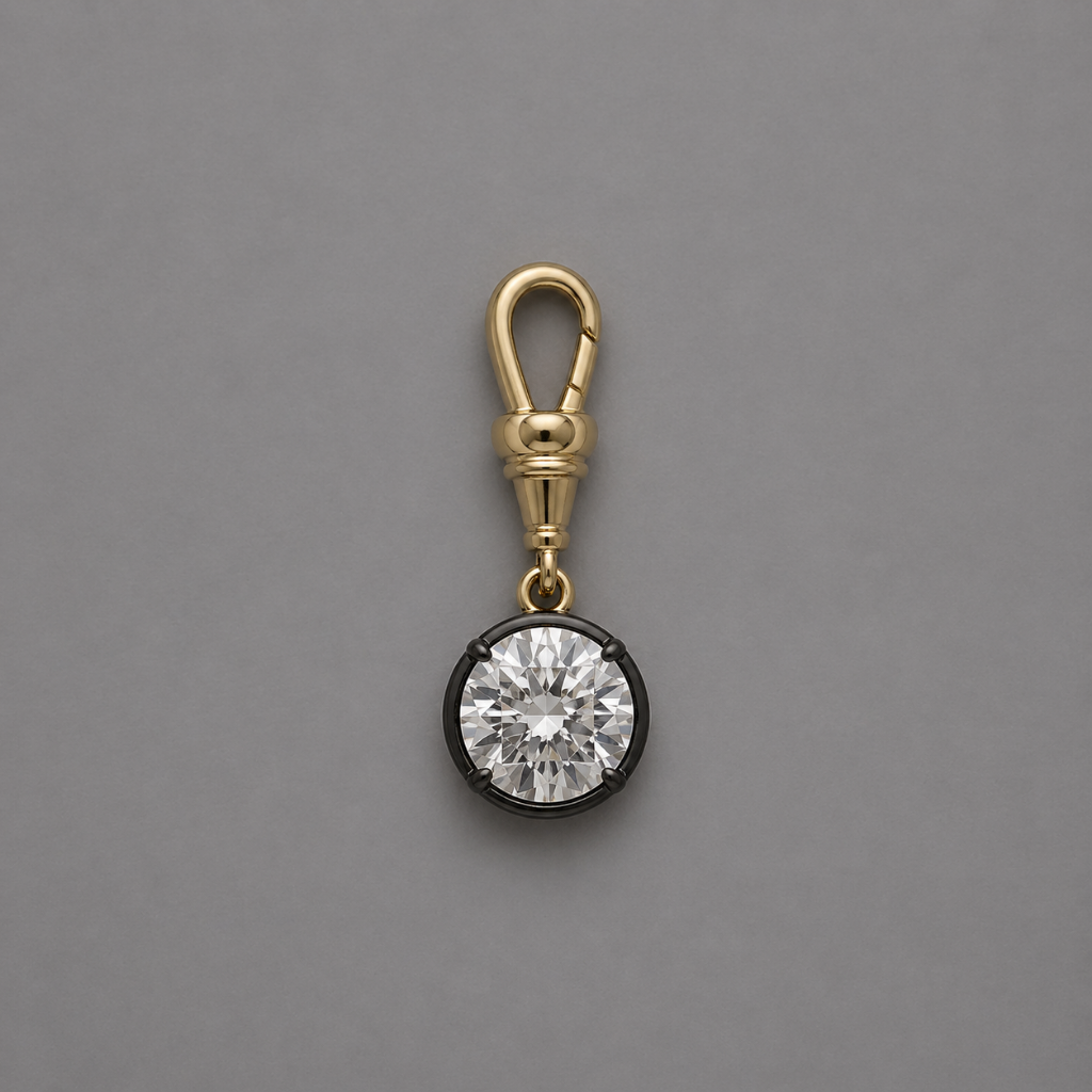 Round Charm and Swivel Clasp