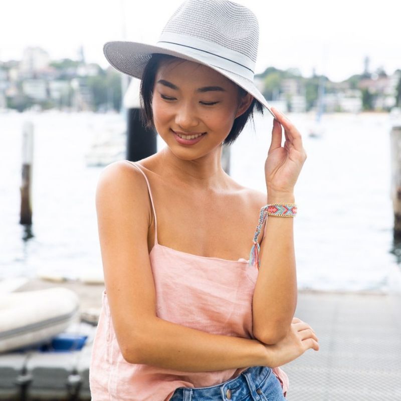 SS19 Viva La Vacay Collection Lookbook - Panama Hat in Grey -Chuchka