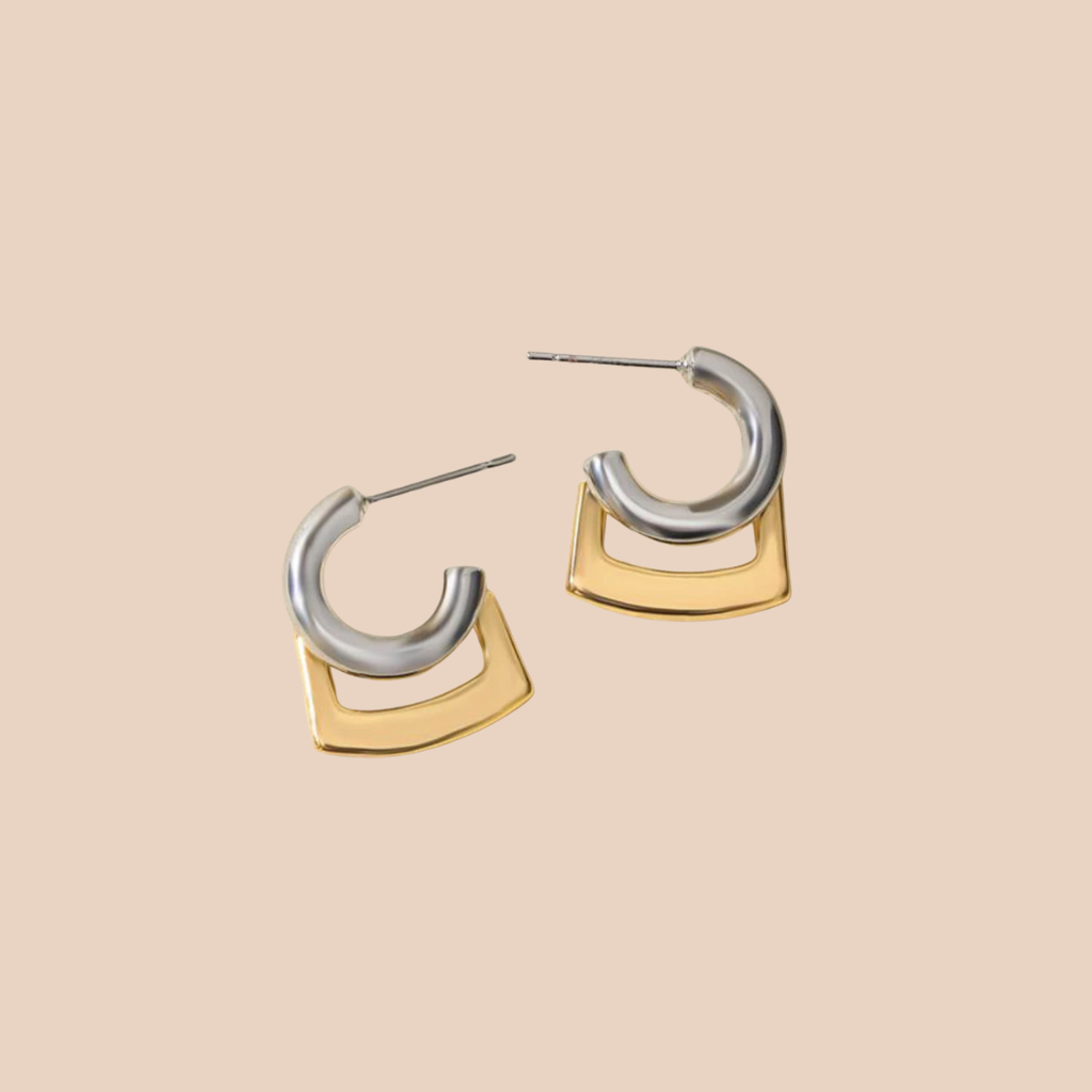 Elodie Mixed Metal Hoops