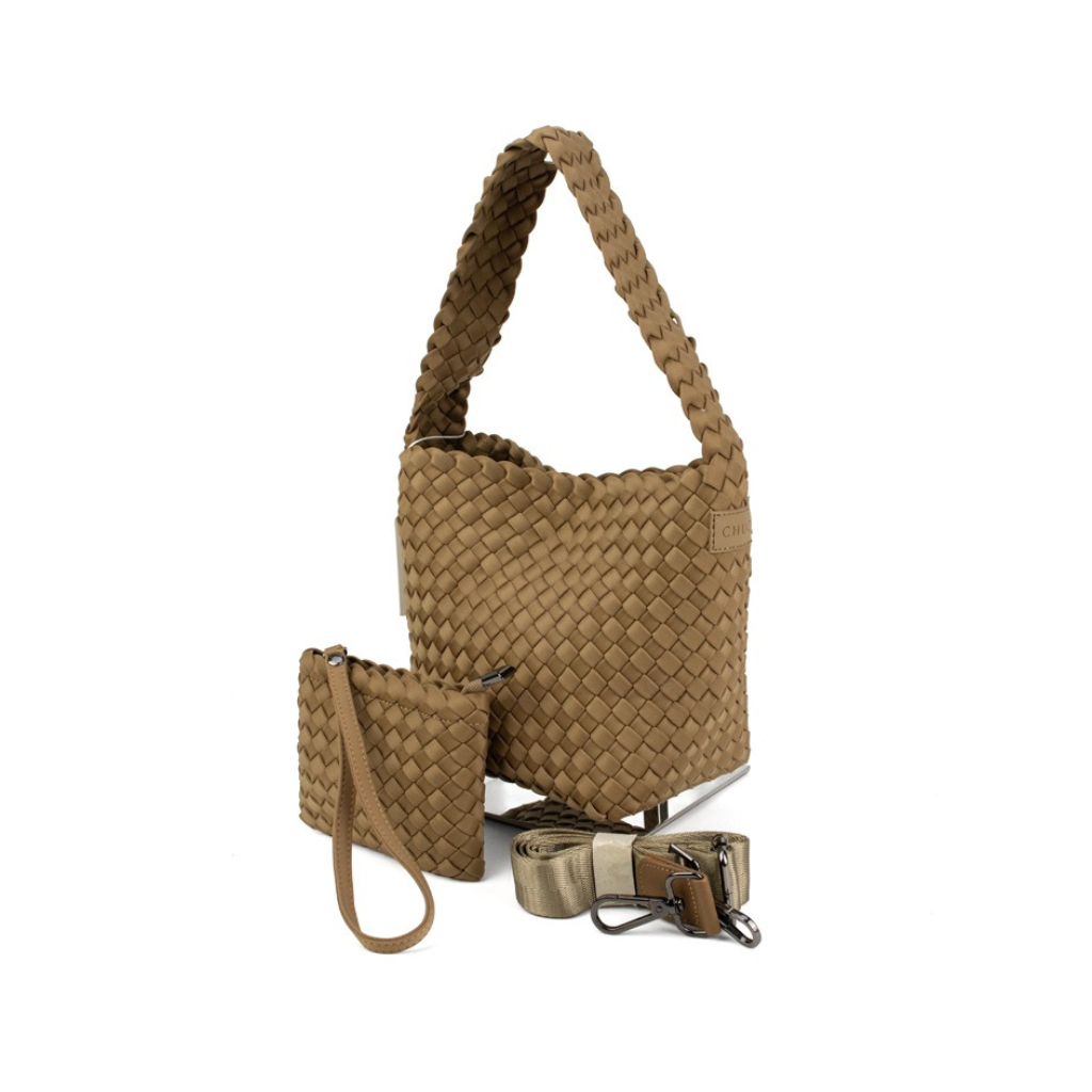 Woven Neoprene Poppy Tote Nude