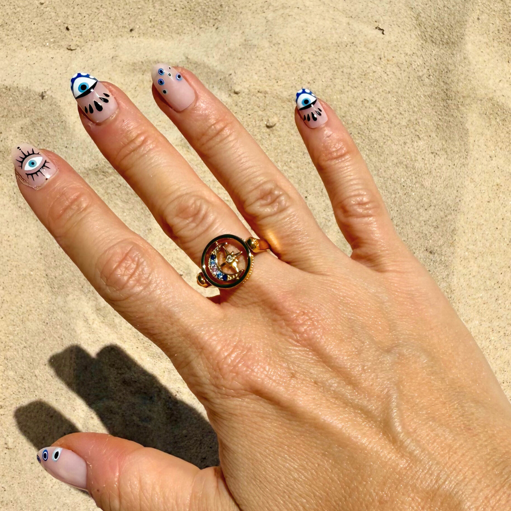 Reversible Lunar Ring Gold