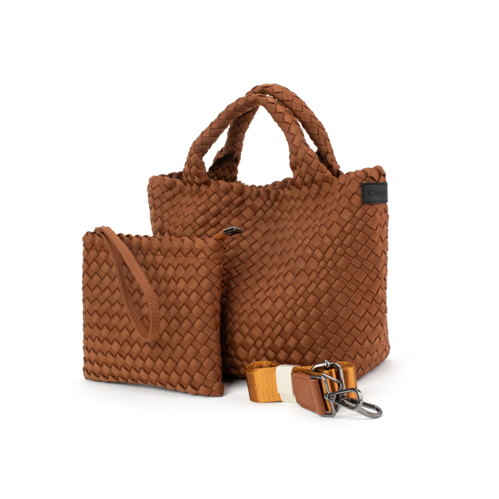 Woven Neoprene Mini Bag Caramel