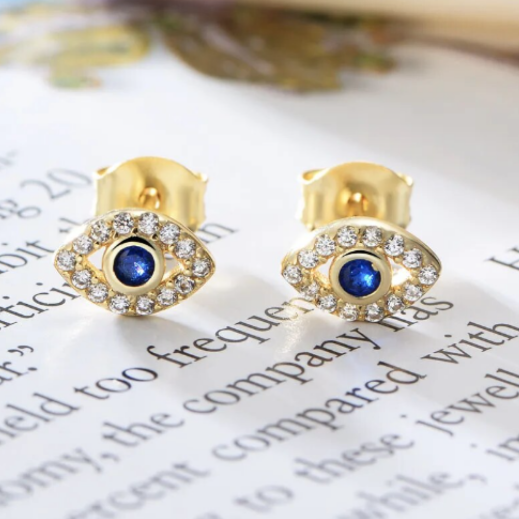 Noa Studs Blue/White - Chuchka