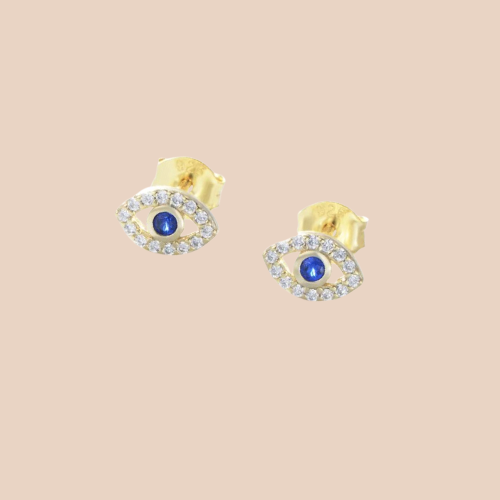 Noa Studs Blue/White