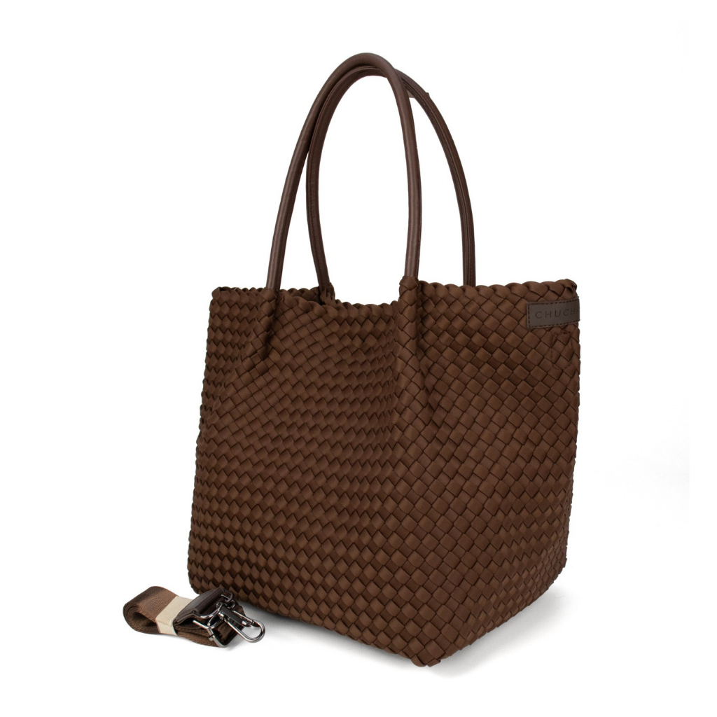 Woven Neoprene Winona Tote Choc