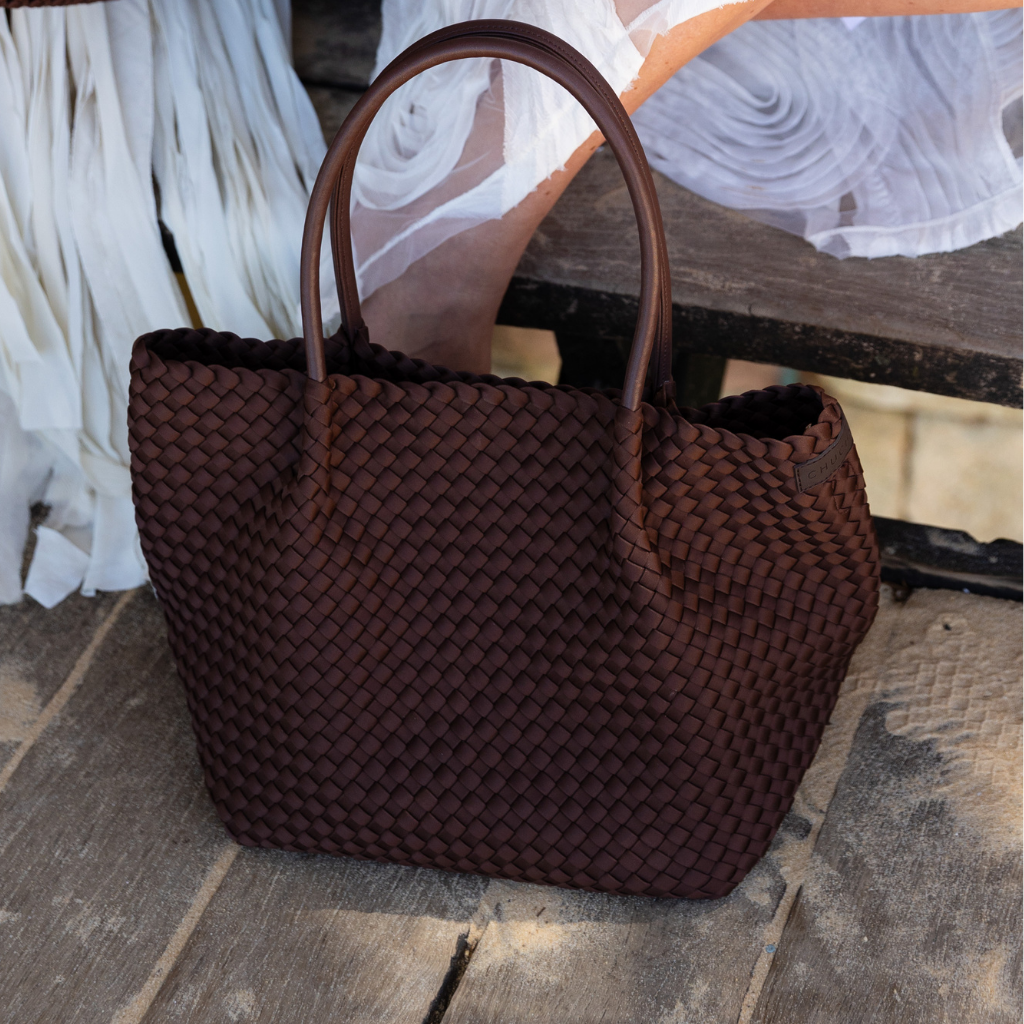 Woven Neoprene Winona Tote Choc