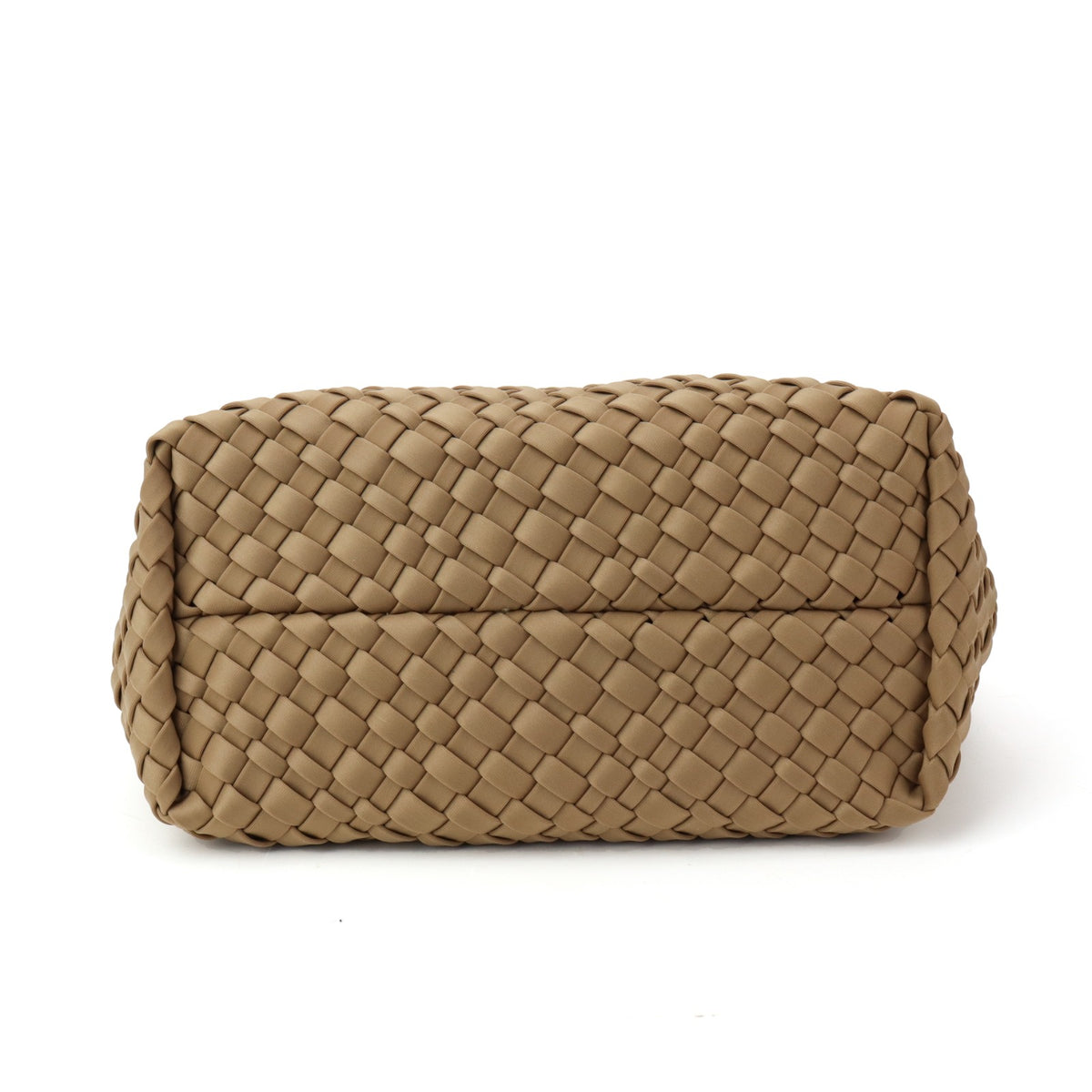 Woven Neoprene Shoulder Bag - Nude