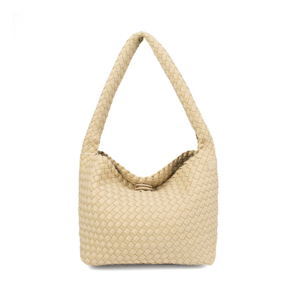 Woven Neoprene Willa Tote Beige