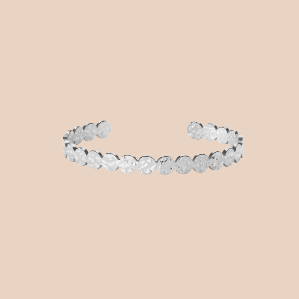 Crush O Link Bangle Silver