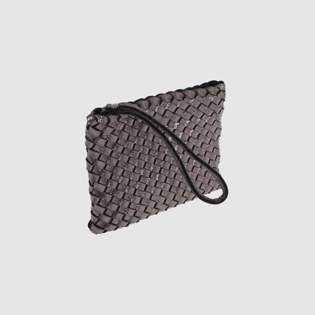Woven Neoprene Mini Tote - Subtle Metallic