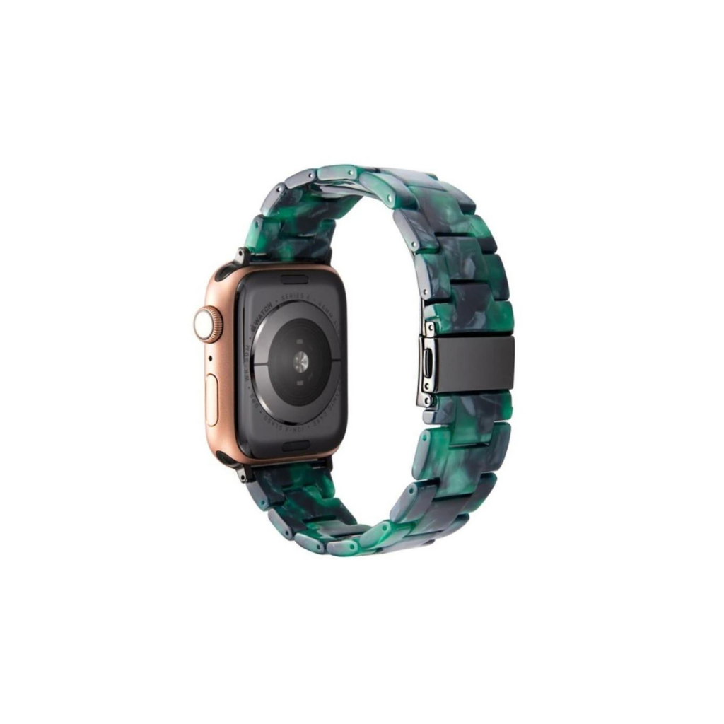 Rosetta Resin Watch Strap - Dark Green - 38/40mm