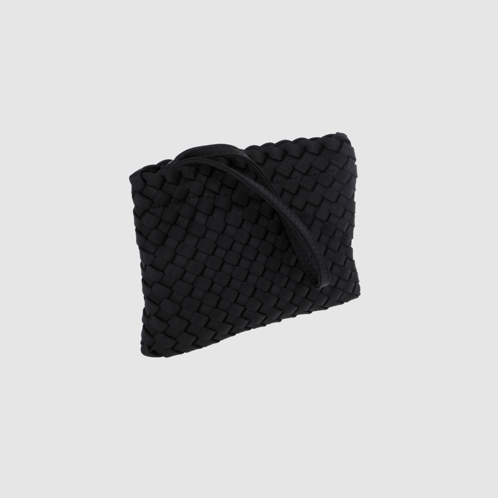Woven Neoprene Mini Tote - Black