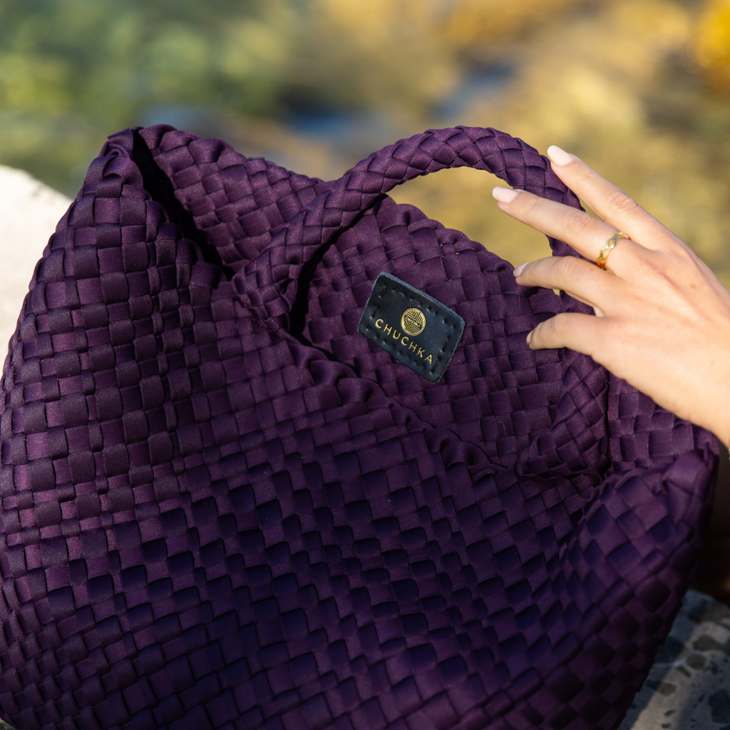 Chuchka Woven Neoprene Tote Wine