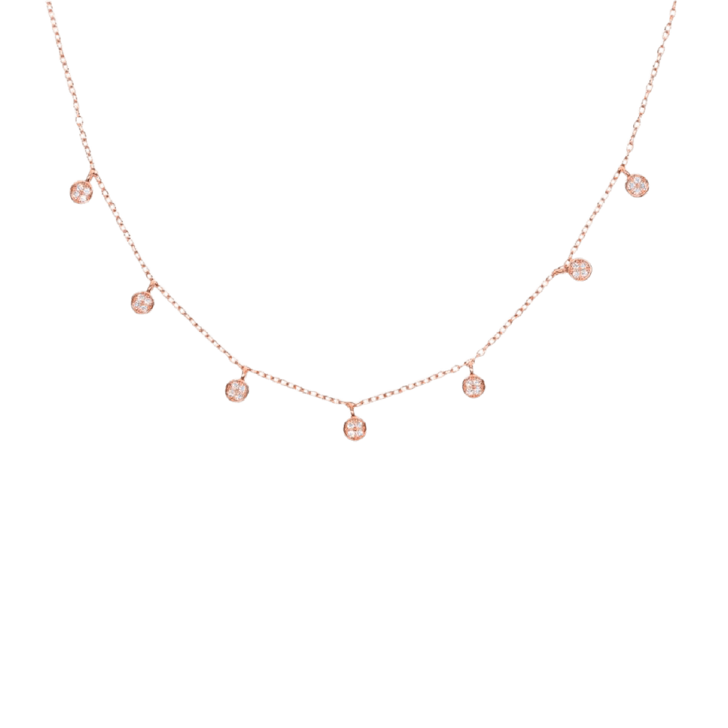 Sparkle Rose Gold Necklace - Chuchka