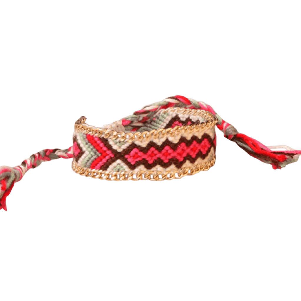 Braided Friendship Bracelet (Pink) - Chuchka