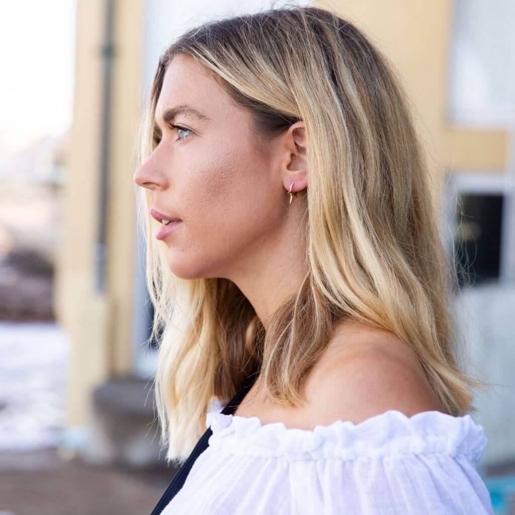 Rocka Gold Hoop Earrings - Chuchka