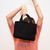 Woven Neoprene Mini Tote - Black
